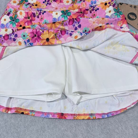 Dona Jo Floral Active Skort Pink Size S NWT - Picture 4 of 7